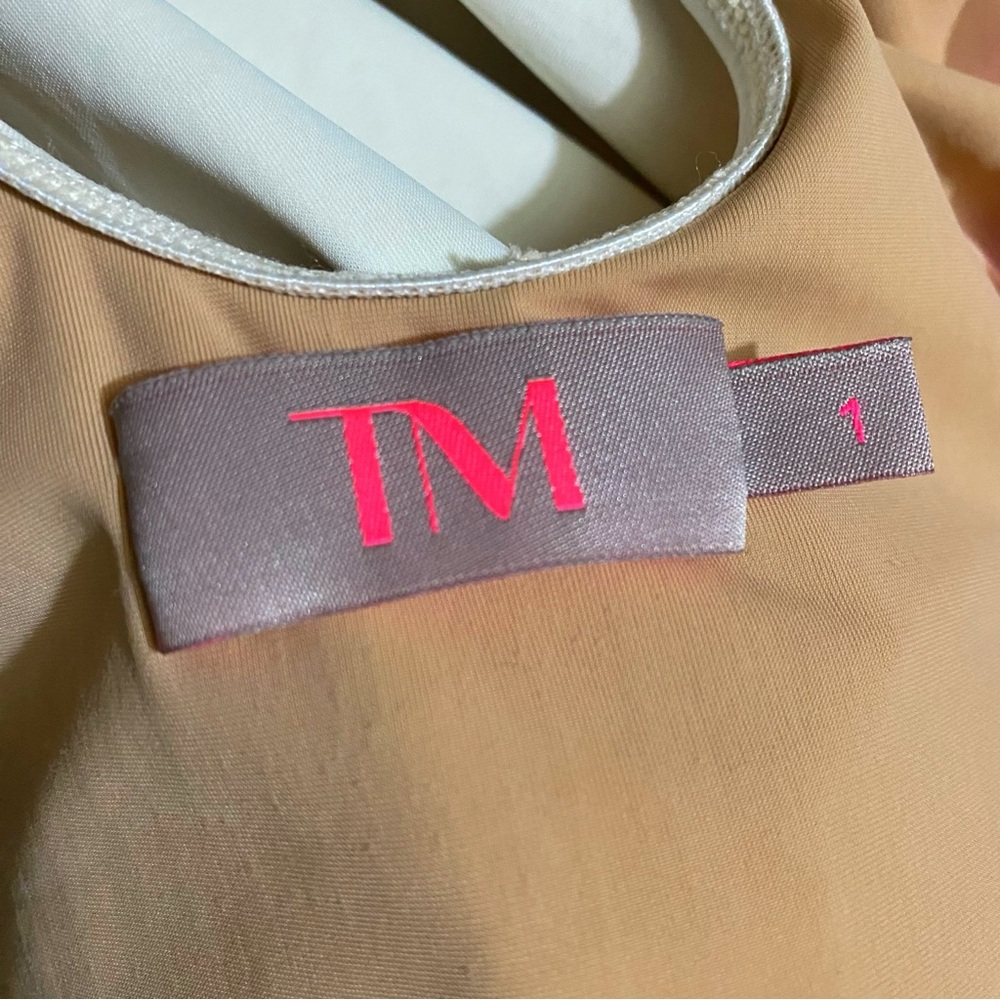 TM RIO DE JANEIRO beige cream CARAÍVA RAINBOW STRIPED butt low back SWIMSUIT - Picture 8 of 10
